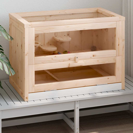 Hamster Cage 60x35.5x42 cm Solid Wood Fir Hamster Cage 60x35.5x42 cm Solid Wood Fir