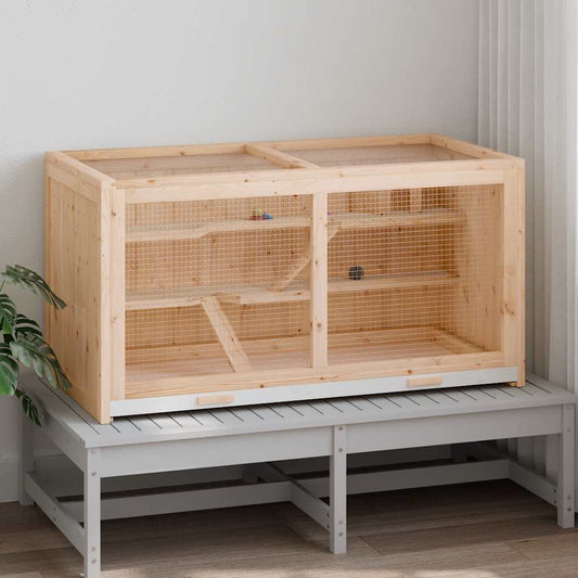Hamster Cage 89.5x45x45 cm Solid Wood Fir Hamster Cage 89.5x45x45 cm Solid Wood Fir