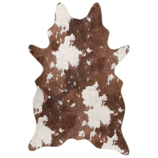 Rug Brown and White 120x170 cm Cow Pattern Washable Rug Brown and White 120x170 cm Cow Pattern Washable