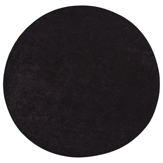 Rug Washable Anthracite Ø 200 cm Rug Washable Anthracite Ø 200 cm