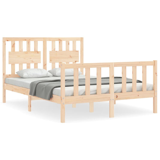 Bed Frame without Mattress Small Double Solid Wood Pine Bed Frame without Mattress Small Double Solid Wood Pine
