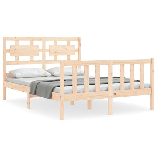 Bed Frame without Mattress Small Double Solid Wood Pine Bed Frame without Mattress Small Double Solid Wood Pine