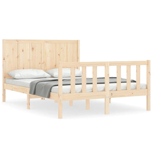 Bed Frame without Mattress Small Double Solid Wood Pine Bed Frame without Mattress Small Double Solid Wood Pine