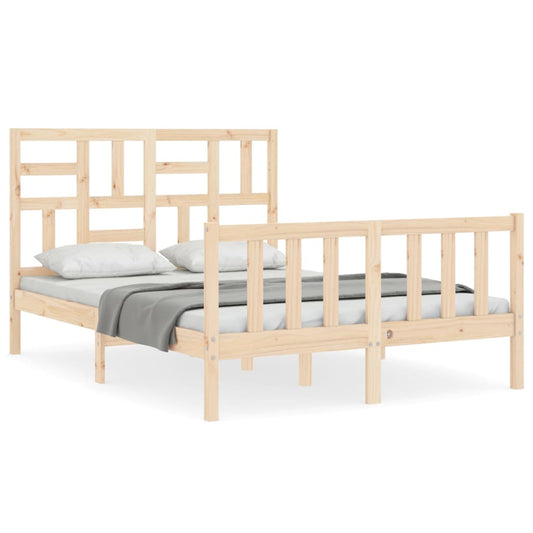 Bed Frame | Natural | Solid Pinewood | Double | Bed Frame | Rectangular Bed Frame | Natural | Solid Pinewood | Double | Bed Frame | Rectangular
