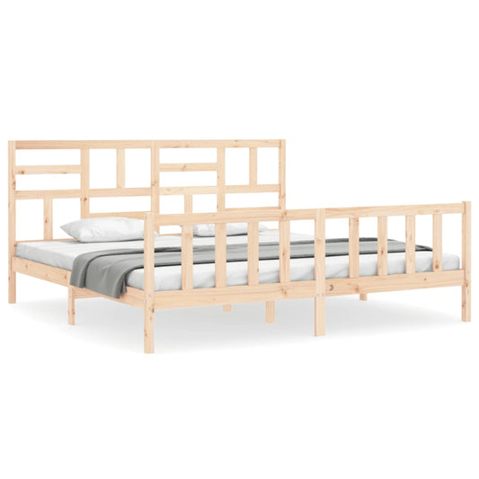 Bed Frame without Mattress Super King Size Solid Wood Pine Bed Frame without Mattress Super King Size Solid Wood Pine