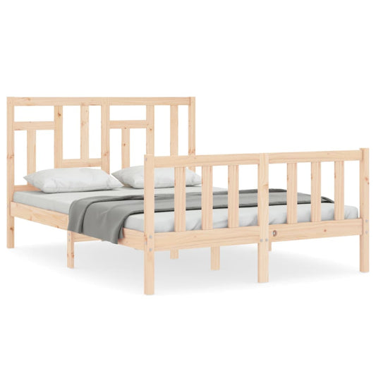 Bed Frame without Mattress Small Double Solid Wood Pine Bed Frame without Mattress Small Double Solid Wood Pine