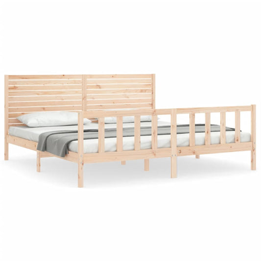 Bed Frame without Mattress Super King Size Solid Wood Pine Bed Frame without Mattress Super King Size Solid Wood Pine