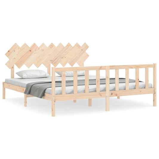 Bed Frame without Mattress Super King Size Solid Wood Pine Bed Frame without Mattress Super King Size Solid Wood Pine