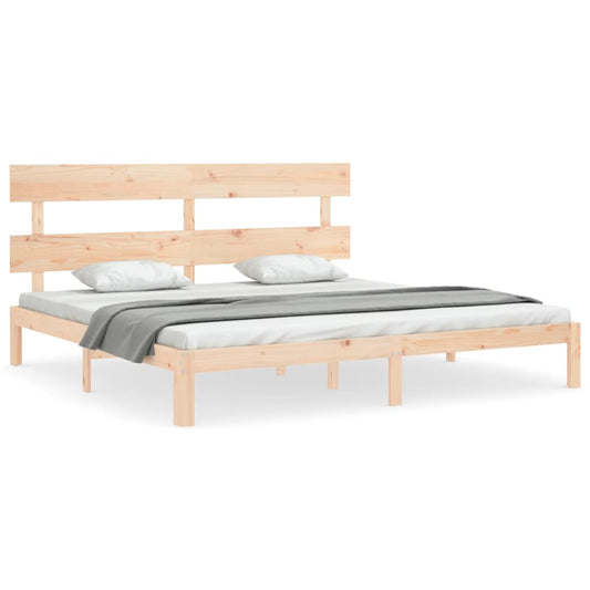 Bed Frame without Mattress 200x200 cm Solid Wood Pine Bed Frame without Mattress 200x200 cm Solid Wood Pine