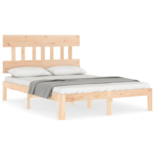 Bed Frame without Mattress Small Double Solid Wood Pine Bed Frame without Mattress Small Double Solid Wood Pine