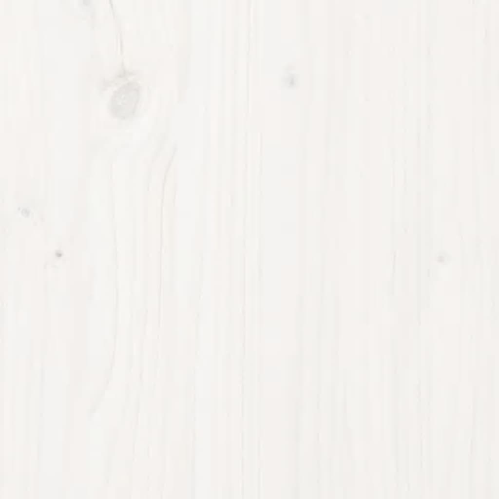 Bed Frame without Mattress White 120x200 cm Solid Wood Pine
