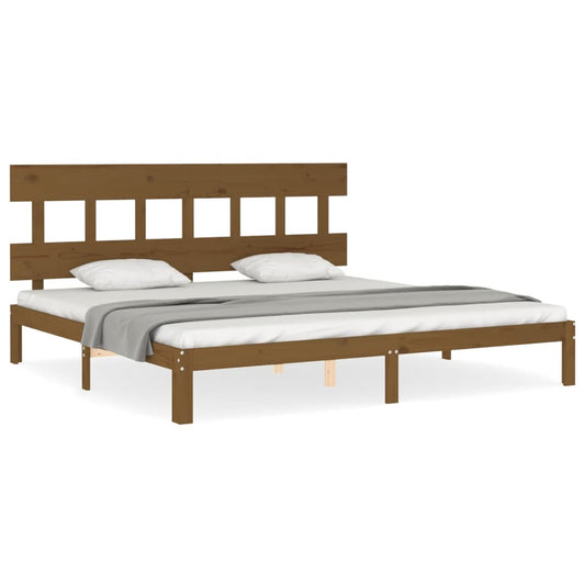 Bed Frame without Mattress Honey Brown 200x200 cm Solid Wood Pine Bed Frame without Mattress Honey Brown 200x200 cm Solid Wood Pine