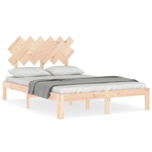 Bed Frame without Mattress Small Double Solid Wood Pine Bed Frame without Mattress Small Double Solid Wood Pine