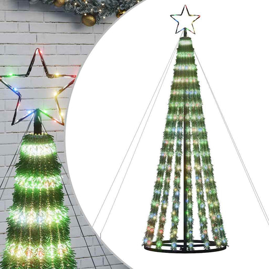 LED Christmas Tree 275 LEDs Colourful 180 cm LED Christmas Tree 275 LEDs Colourful 180 cm
