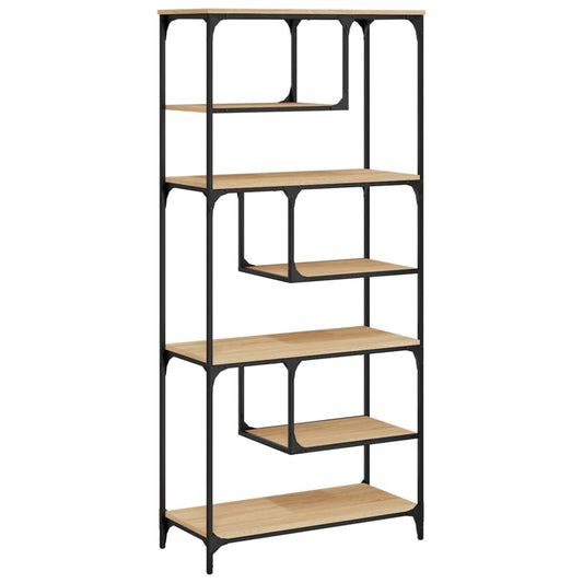Bookcase Sonoma Oak 81x36x176 cm Engineered Wood Bookcase Sonoma Oak 81x36x176 cm Engineered Wood