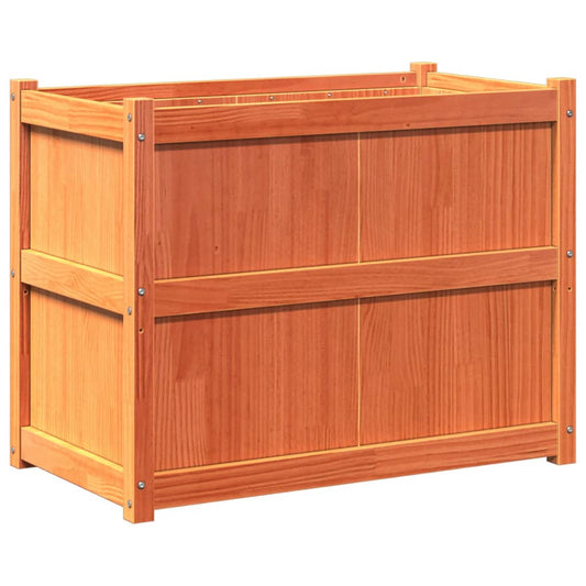 Garden Planter Wax Brown 90x50x70 cm Solid Wood Pine Garden Planter Wax Brown 90x50x70 cm Solid Wood Pine