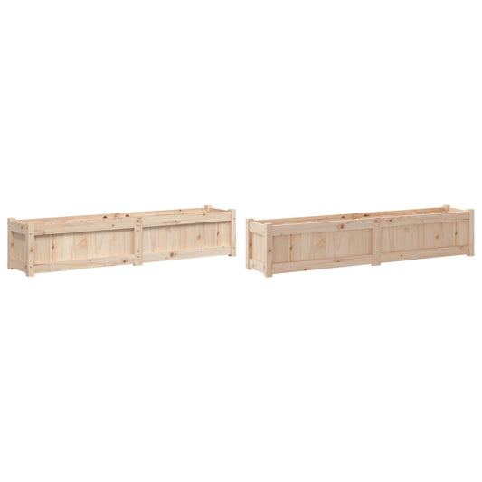 Garden Planters 2 pcs Solid Wood Pine Garden Planters 2 pcs Solid Wood Pine