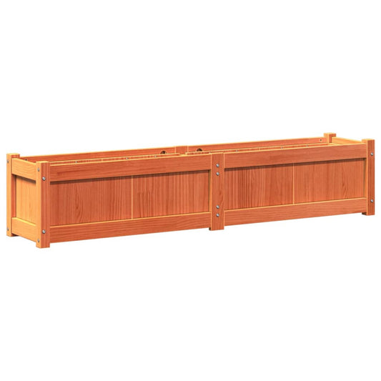 Garden Planter Wax Brown 150x31x31 cm Solid Wood Pine Garden Planter Wax Brown 150x31x31 cm Solid Wood Pine