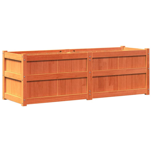 Garden Planter Wax Brown 150x50x50 cm Solid Wood Pine Garden Planter Wax Brown 150x50x50 cm Solid Wood Pine
