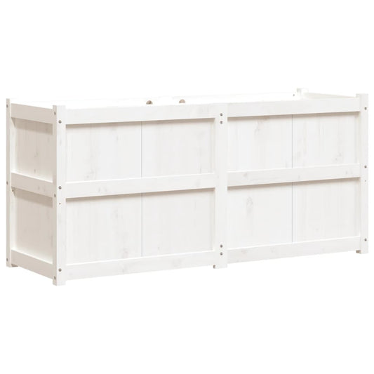 Garden Planter White 150x50x70 cm Solid Wood Pine Garden Planter White 150x50x70 cm Solid Wood Pine