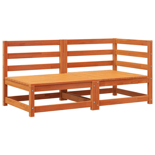 Garden Sofa 2-Seater Wax Brown Solid Wood Pine Garden Sofa 2-Seater Wax Brown Solid Wood Pine