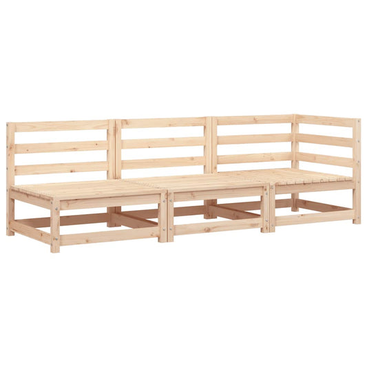 Garden Sofa 3-Seater Solid Wood Pine Garden Sofa 3-Seater Solid Wood Pine
