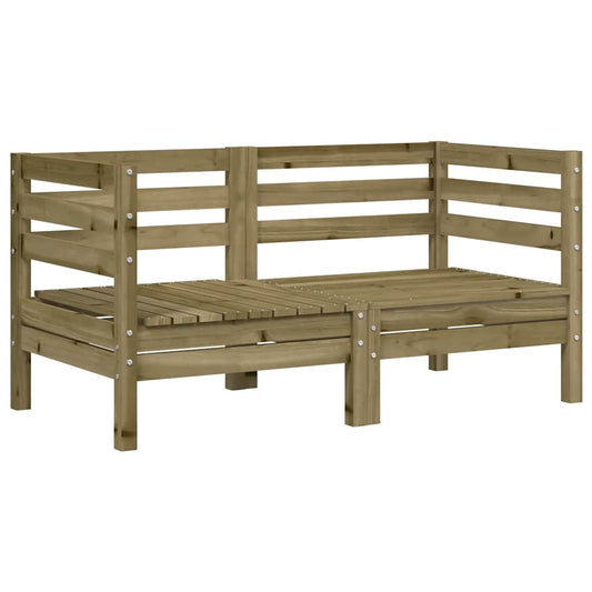 Garden Sofa | Set of 2 | Natural Wood | Treated pinewood | Medium Garden Sofa | Set of 2 | Natural Wood | Treated pinewood | Medium