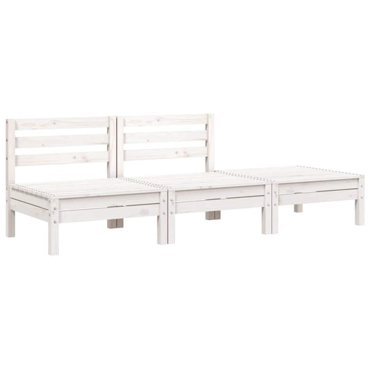 Garden Sofa | White | Solid pine wood | 3-seater | Modular | Garden Sofa Garden Sofa | White | Solid pine wood | 3-seater | Modular | Garden Sofa