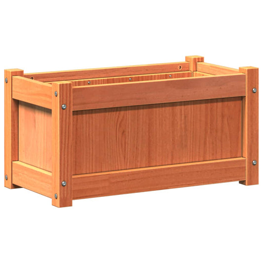 Garden Planter Wax Brown 60x31x31 cm Solid Wood Pine Garden Planter Wax Brown 60x31x31 cm Solid Wood Pine