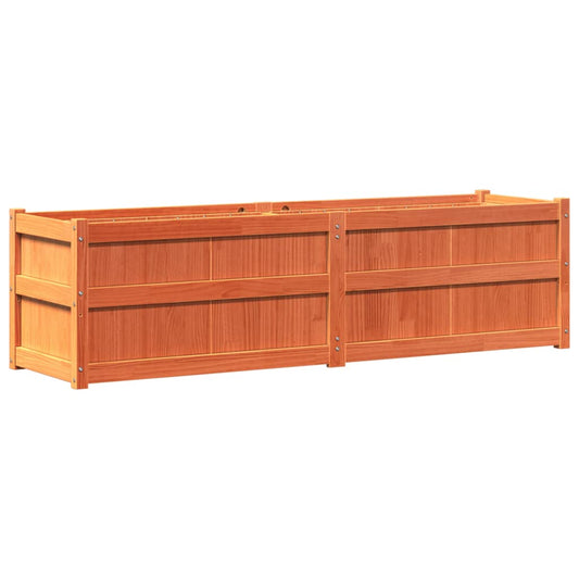 Garden Planter Wax Brown 180x50x50 cm Solid Wood Pine Garden Planter Wax Brown 180x50x50 cm Solid Wood Pine