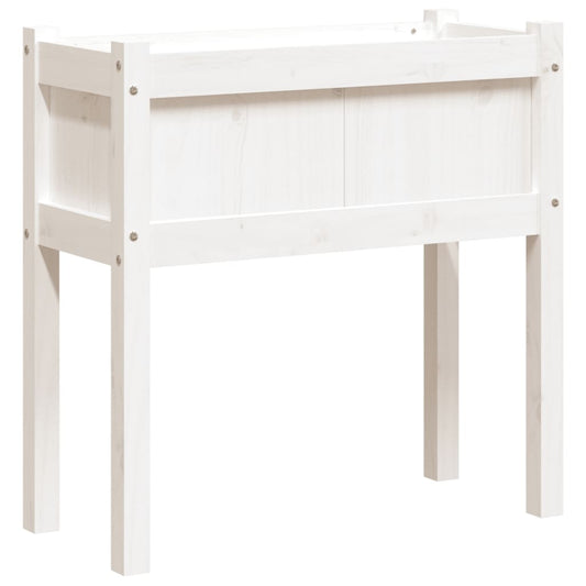 Garden Planter with Legs White 70x31x70 cm Solid Wood Pine Garden Planter with Legs White 70x31x70 cm Solid Wood Pine