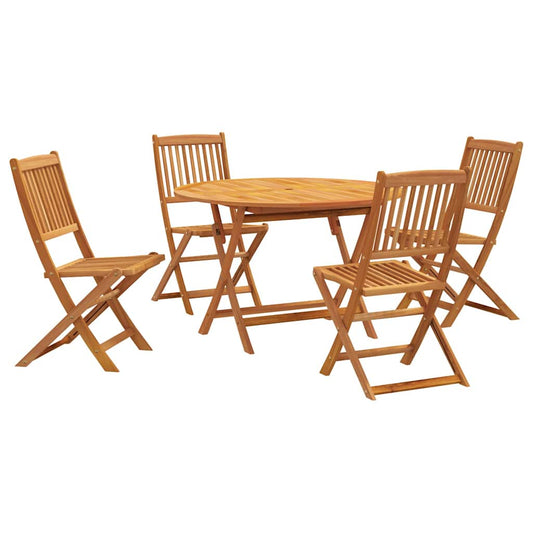 Garden Dining Set | Brown | Solid Acacia Wood | Medium | Foldable Garden Dining Set | Brown | Solid Acacia Wood | Medium | Foldable