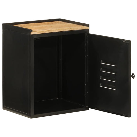 Bathroom Cabinet 40x30x50 cm Iron and Solid Wood Mango Bathroom Cabinet 40x30x50 cm Iron and Solid Wood Mango