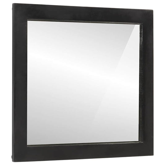 Bathroom Mirror 55x1x60 cm Glass and Solid Wood Mango Bathroom Mirror 55x1x60 cm Glass and Solid Wood Mango