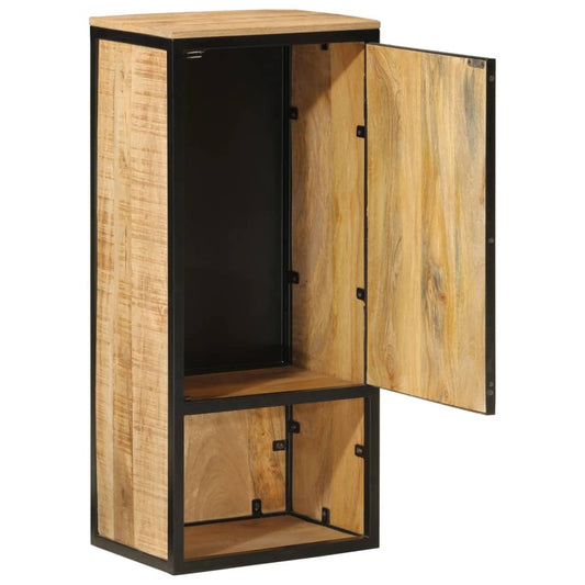 Bathroom Cabinet 40x27x90 cm Solid Wood Mango and Iron Bathroom Cabinet 40x27x90 cm Solid Wood Mango and Iron