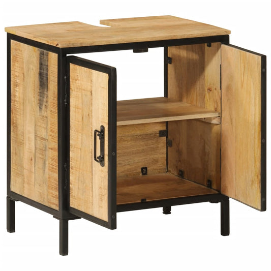 Bathroom Sink Cabinet 55x35x60 cm Solid Wood Mango and Iron Bathroom Sink Cabinet 55x35x60 cm Solid Wood Mango and Iron