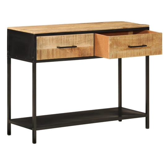Console Table 100x35x76 cm Solid Wood Mango and Iron Console Table 100x35x76 cm Solid Wood Mango and Iron