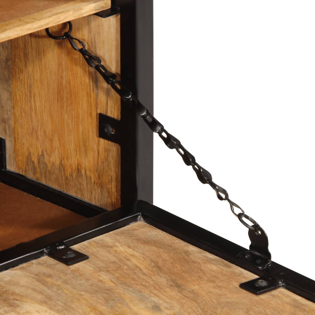 Shoe Cabinet 60x35x53 cm Solid Rough Wood Mango