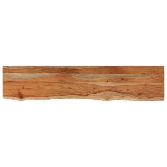 Table Top 180x30x2,5 cm Rectangular Solid Wood Acacia Live Edge Table Top 180x30x2,5 cm Rectangular Solid Wood Acacia Live Edge