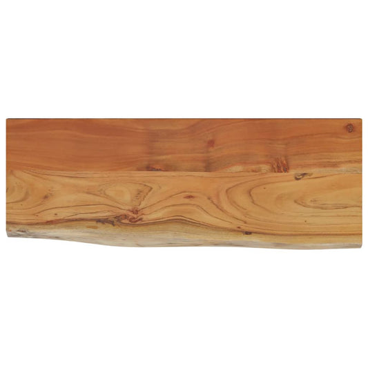 Wall Shelf 80x30x3,8 cm Rectangular Solid Wood Acacia Live Edge Wall Shelf 80x30x3,8 cm Rectangular Solid Wood Acacia Live Edge