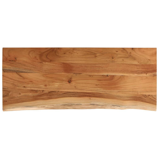 Table Top 100x40x3,8 cm Rectangular Solid Wood Acacia Live Edge Table Top 100x40x3,8 cm Rectangular Solid Wood Acacia Live Edge