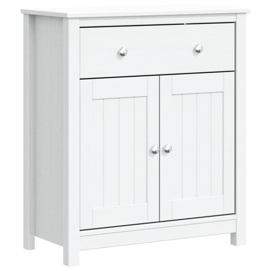 Bathroom Cabinet BERG White 69.5x34x80 cm Solid Wood Pine Bathroom Cabinet BERG White 69.5x34x80 cm Solid Wood Pine