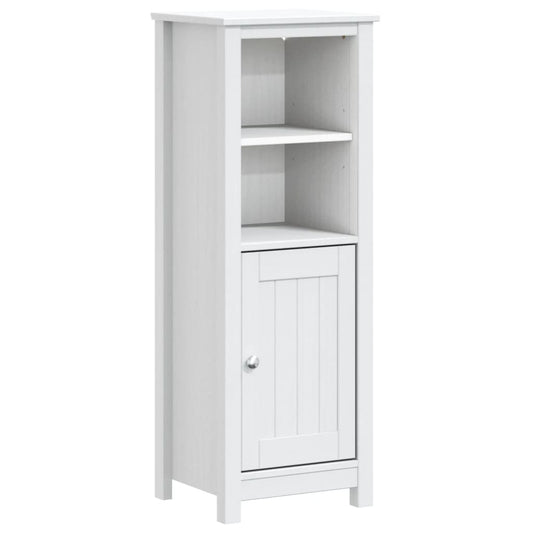 Bathroom Cabinet BERG White 40x34x110 cm Solid Wood Pine Bathroom Cabinet BERG White 40x34x110 cm Solid Wood Pine