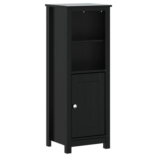 Bathroom Cabinet | Black | Solid pine wood, engineered wood, metal Bathroom Cabinet | Black | Solid pine wood, engineered wood, metal