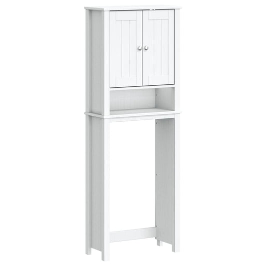 Over-the-Toilet Storage BERG White 60x27x164.5 cm Solid Wood Over-the-Toilet Storage BERG White 60x27x164.5 cm Solid Wood