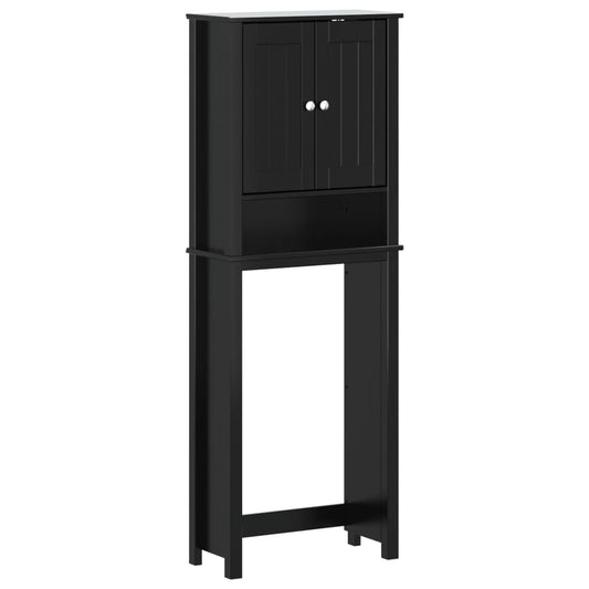 Over-the-Toilet Storage BERG Black 60x27x164.5 cm Solid Wood Over-the-Toilet Storage BERG Black 60x27x164.5 cm Solid Wood