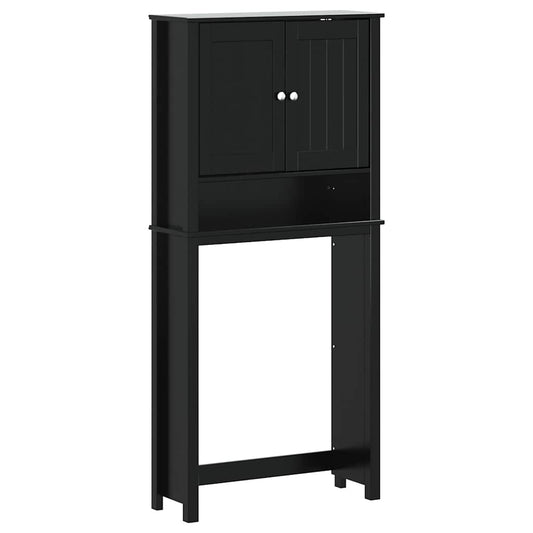 Washing Machine Cabinet BERG Black 76x27x164.5 cm Solid Wood Washing Machine Cabinet BERG Black 76x27x164.5 cm Solid Wood