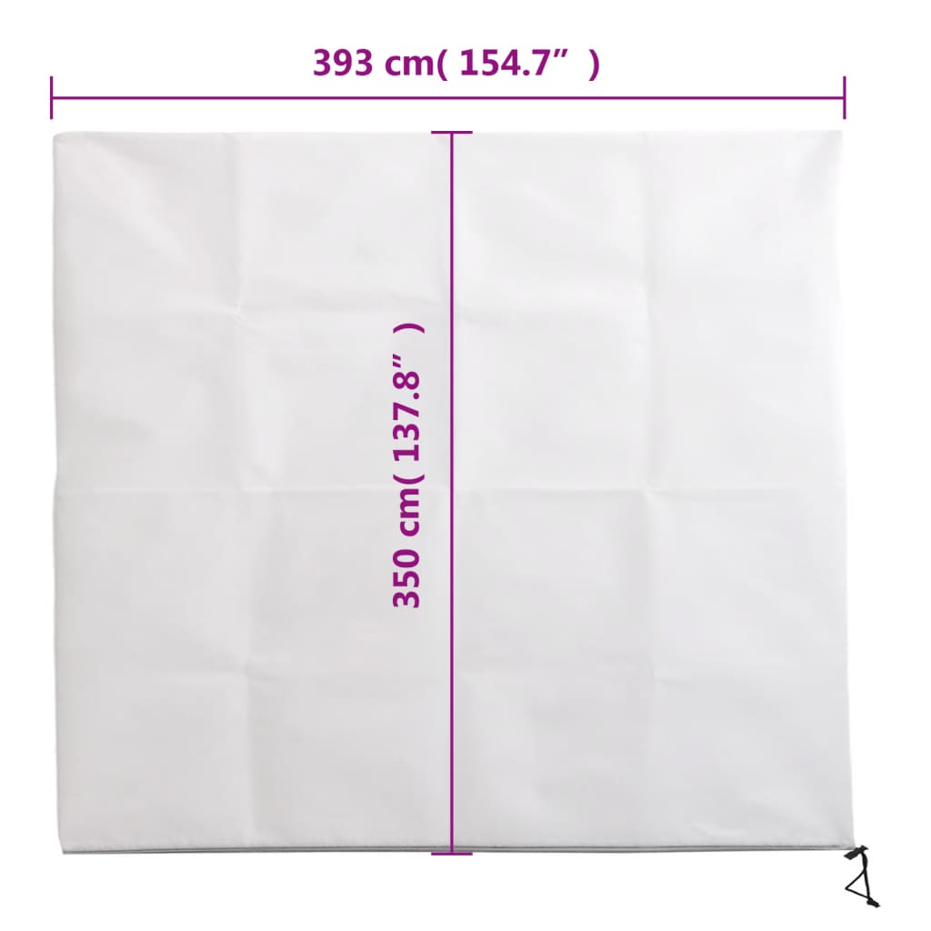 Plant Fleece Covers with Zip 2 pcs 70 g/m² 3,93x3,5 m