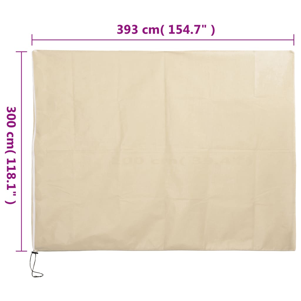 Plant Fleece Covers with Zip 2 pcs 70 g/m² 3,93x3 m