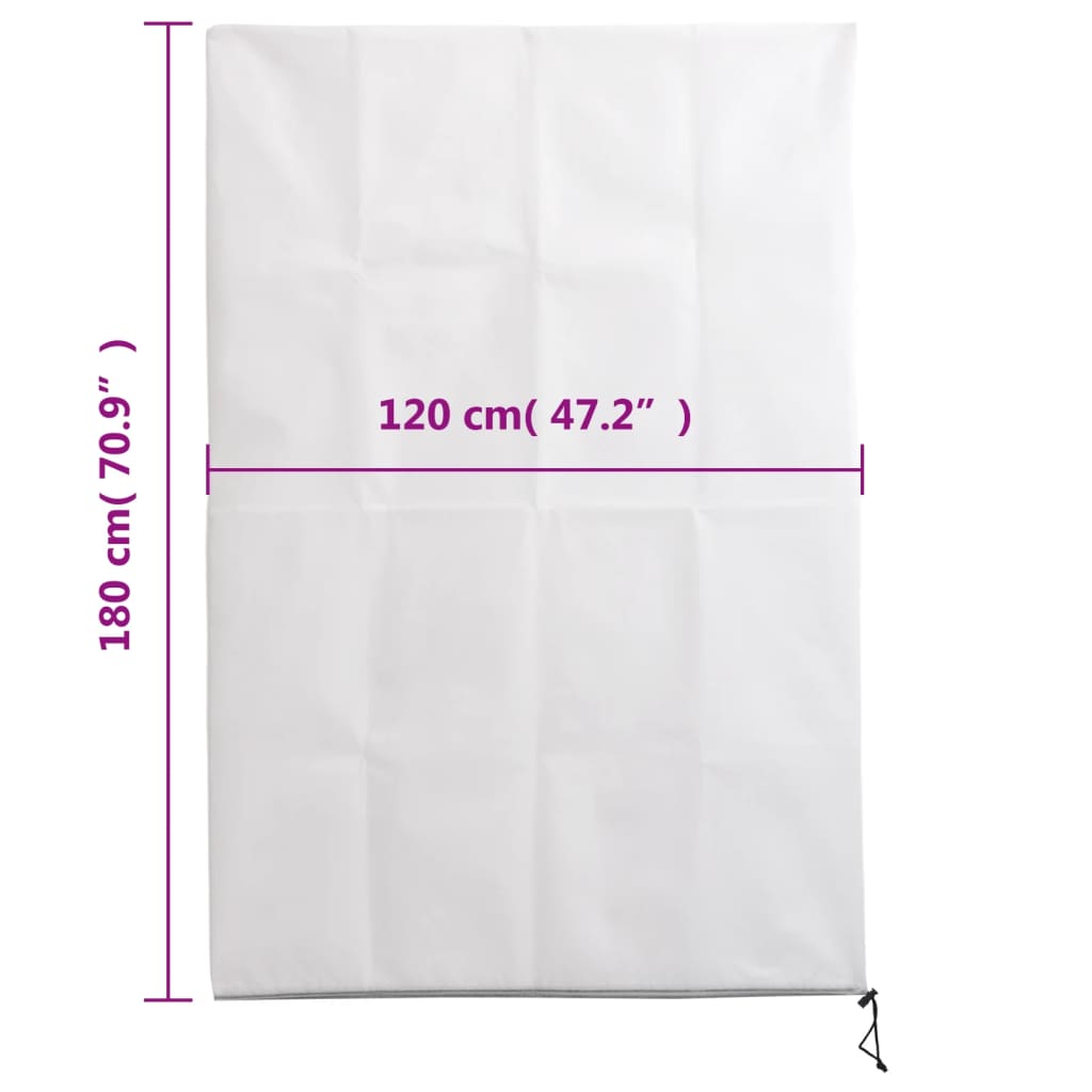 Plant Fleece Covers with Zip 10 pcs 70 g/m² 1.2x1.8 m